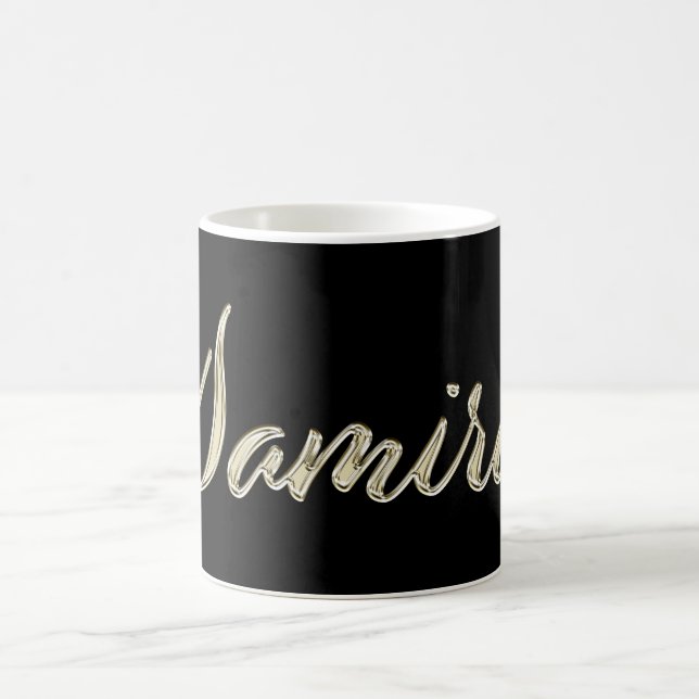 Samira white gold Handwriting Tasse Kaffeetasse (Mittel)