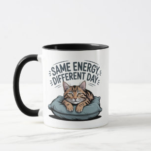 Samische Energy Different Day Cat Wird Cute Lazy C Tasse