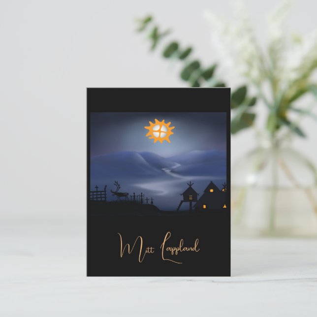 Samisk Boplats! Postkarte (Stehend Vorderseite)