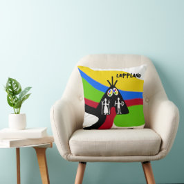 Samisk Design Unik kudde med text Kissen