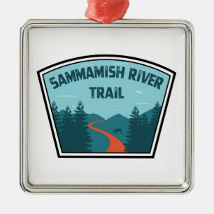 Sammamish River Trail Washington Ornament Aus Metall