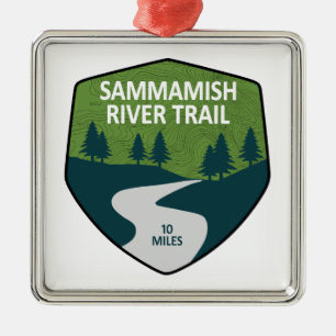 Sammamish River Trail Washington Ornament Aus Metall
