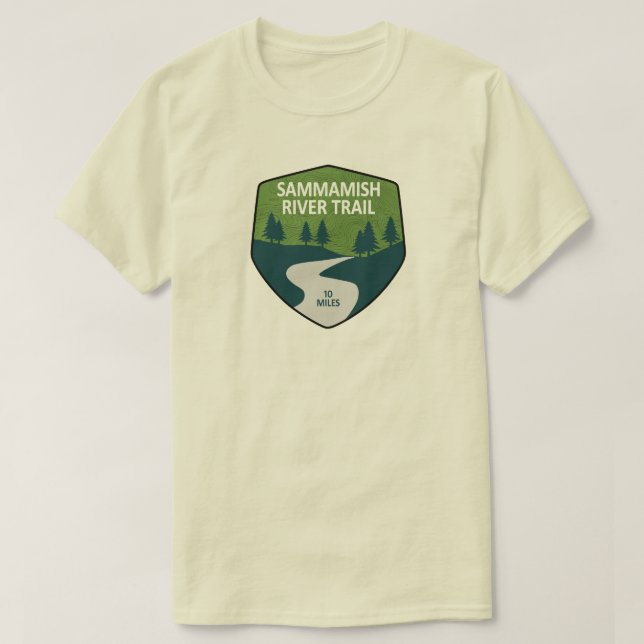 Sammamish River Trail Washington T-Shirt (Design vorne)