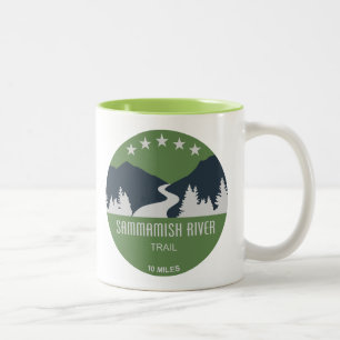Sammamish River Trail Washington Zweifarbige Tasse