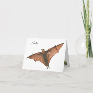 Sammel Fledermaus Notizkarte Karte