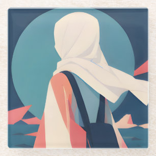 Sammelanime-inspirierter Glasuntersetzer
