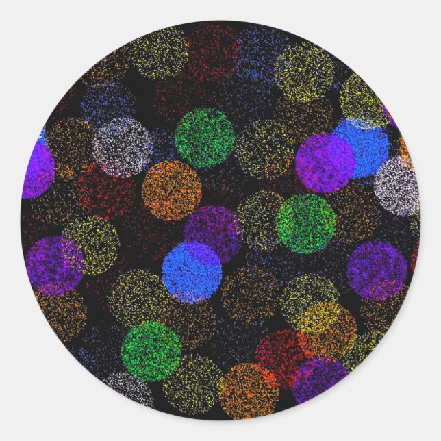 Sammelbälle aus Garn Runder Aufkleber (Vorderseite)