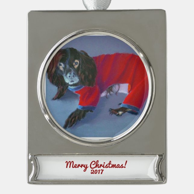 Sammelbare Verzierung der begrenzten Ausgaben-2017 Banner-Ornament Silber (Vorderseite)