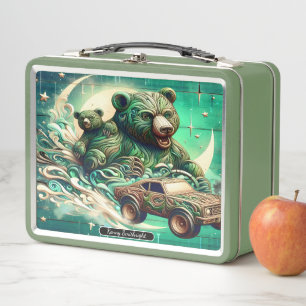 Sammelbären lustige Lunchbox-Reise Metall Brotdose