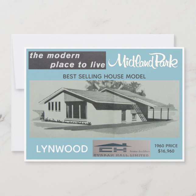 Sammelkarte für das Midland Park House Model Einladung (Vorderseite)