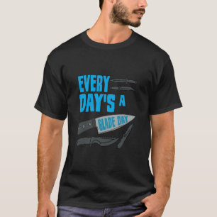 Sammelmesser und Messer, die schwarze Messer samme T-Shirt
