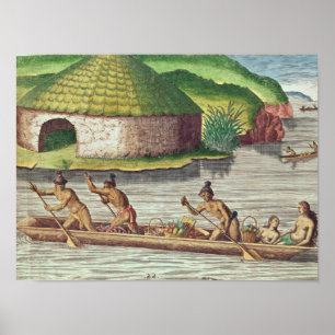 Sammeln der Ernten für das Kommunallagerhaus Poster