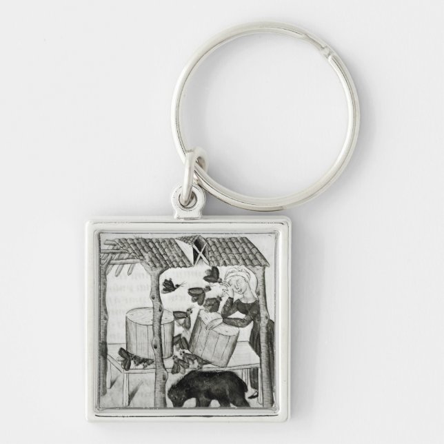 Sammeln des Honigs Schlüsselanhänger (Vorne)