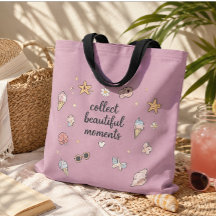 Sammeln Sie schöne Momente Strand-Tasche