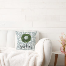 Sammeln Sie Script Simple Floral Country Green Kra