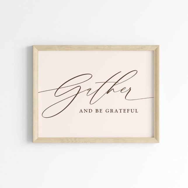 Sammeln Sie und seien Sie dankbar Script Poster (Von Creator hochgeladen)