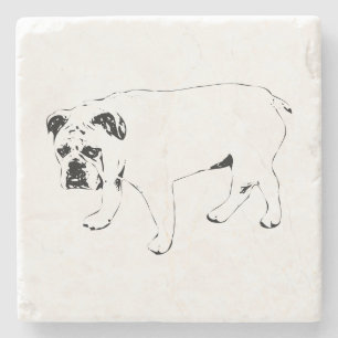 Sammeln und Lächeln, Hundeuntersetzer Steinuntersetzer