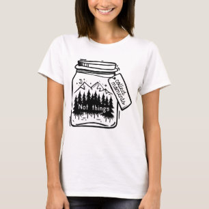 Sammeln von Momenten Cooler Camping-Quote T-Shirt