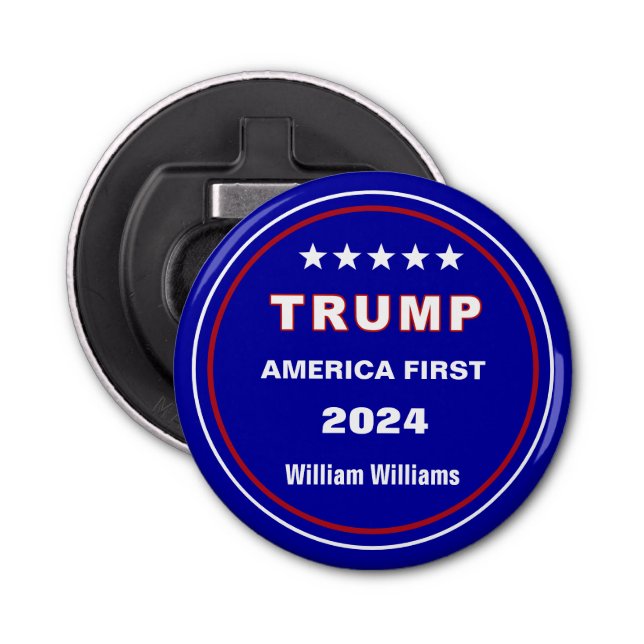 Sammelname, Trump America First Magnet Flaschenöffner (Vorderseite)
