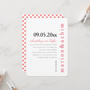 Sammelpfropfen Polka-Punkt Einladung