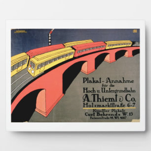 "Sammelpunkt für die Ober- und Untergrund-Eisenbah Fotoplatte