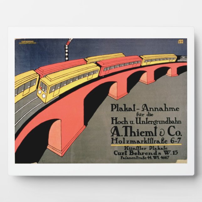 "Sammelpunkt für die Ober- und Untergrund-Eisenbah Fotoplatte (Vorderseite)