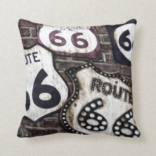 Sammle deine Stempel auf der Route 66 ! Kissen