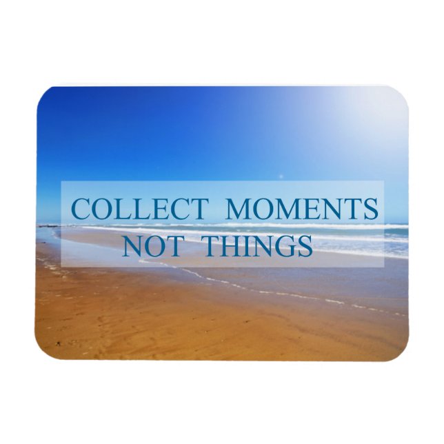 Sammle Momente nicht Dinge Magnet (Horizontal)