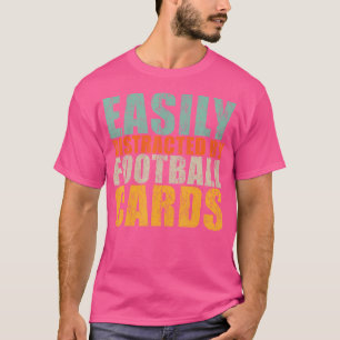 Sammler von Sportkarten, leicht durch Fußball abge T-Shirt
