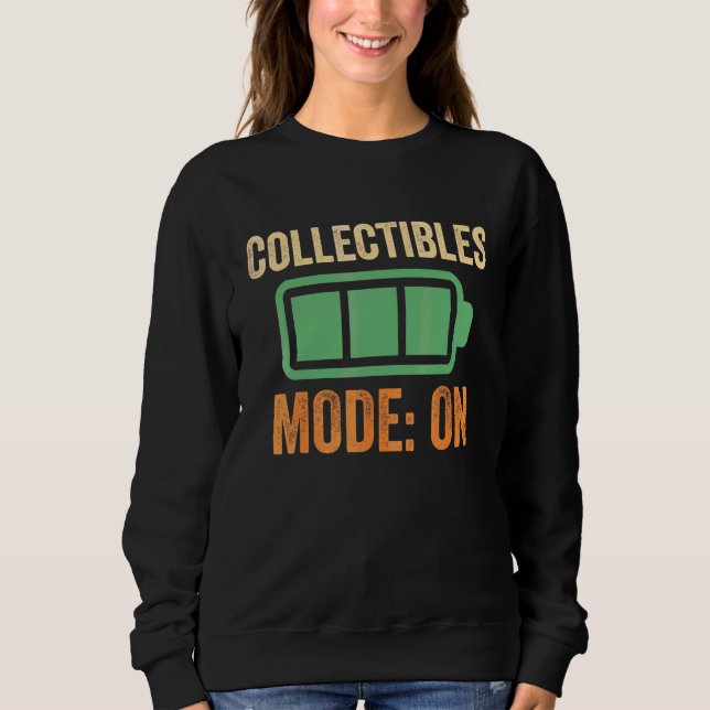 Sammlermodus bei Batterie-Design Sweatshirt (Vorderseite)