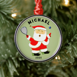 Sammlerstück Racquetball Weihnachten Ornament Aus Metall