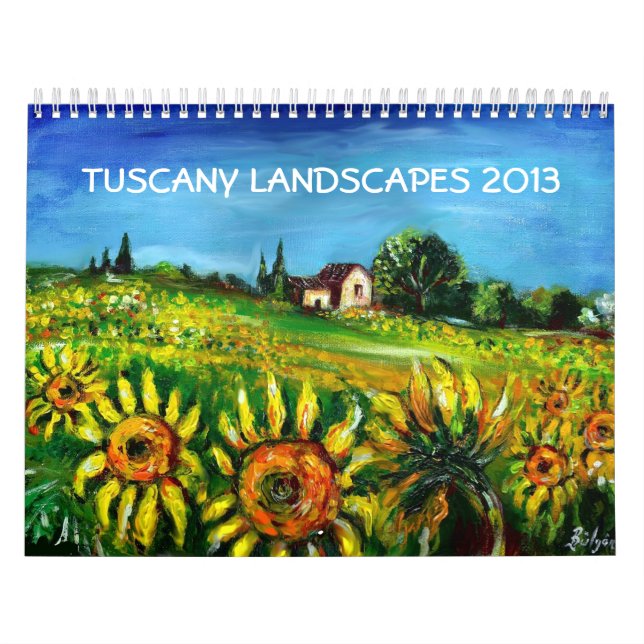 SAMMLUNG 2013 DER TUSKANISCHEN LANDSCHAFTEN KALENDER (Titelbild)