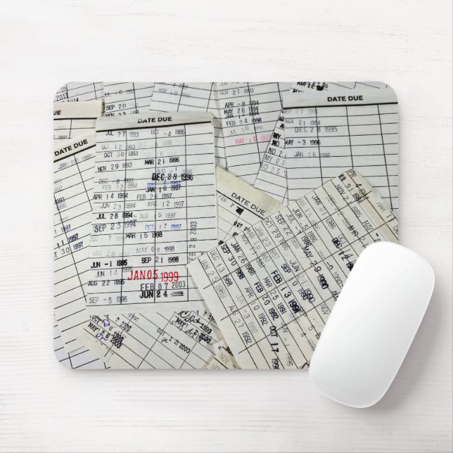 Sammlung der alten Bibliothekskarte Mousepad (Mit Mouse)