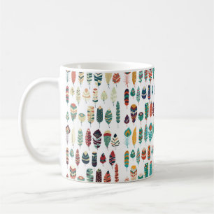 Sammlung des Vintagen Stammeshandwerks der boho Kaffeetasse
