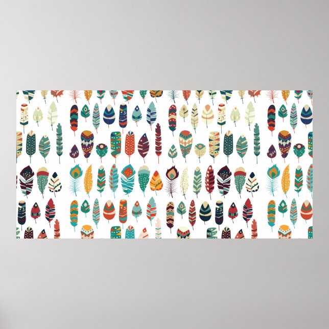 Sammlung des Vintagen Stammeshandwerks der boho Poster (Vorne)