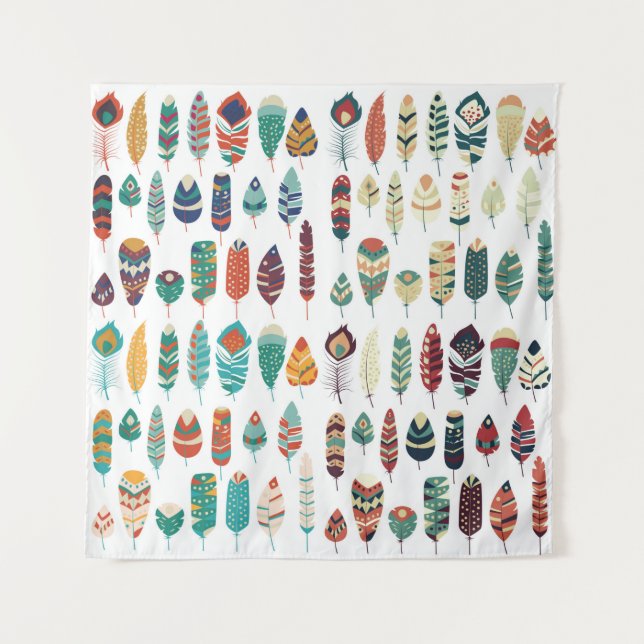 Sammlung des Vintagen Stammeshandwerks der boho Wandteppich (Vorderseite)