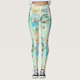 Sammlung Hummingbird Aquarellbilder Leggings