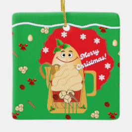 Sammlung Kriyas 2024 Eggnog Ornaments Keramikornament