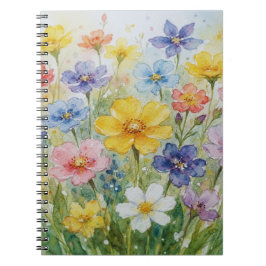 Sammlung mit sanftem Blumenmuster Notizblock