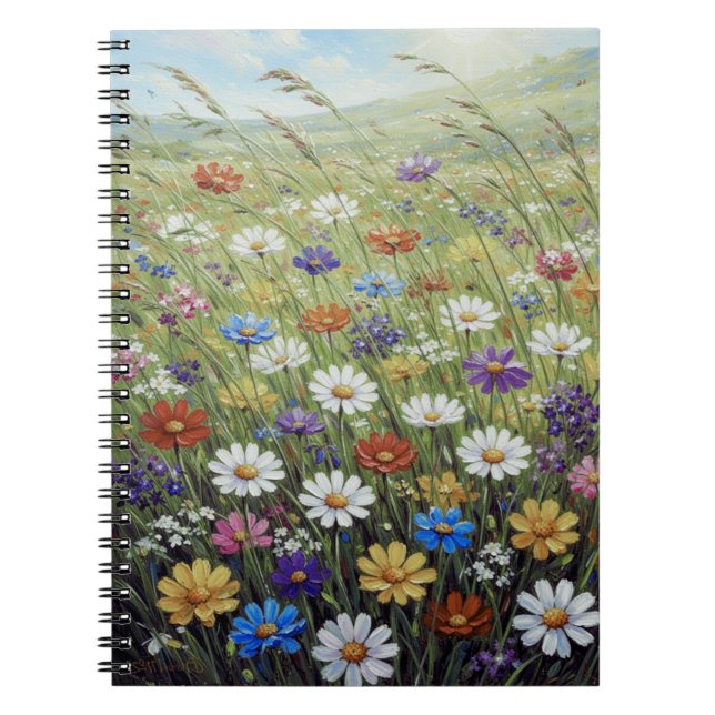 Sammlung mit weichem floralem Muster Notizblock (Vorderseite)