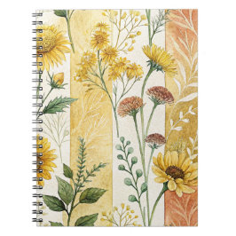 Sammlung mit weichem floralem Muster Notizblock