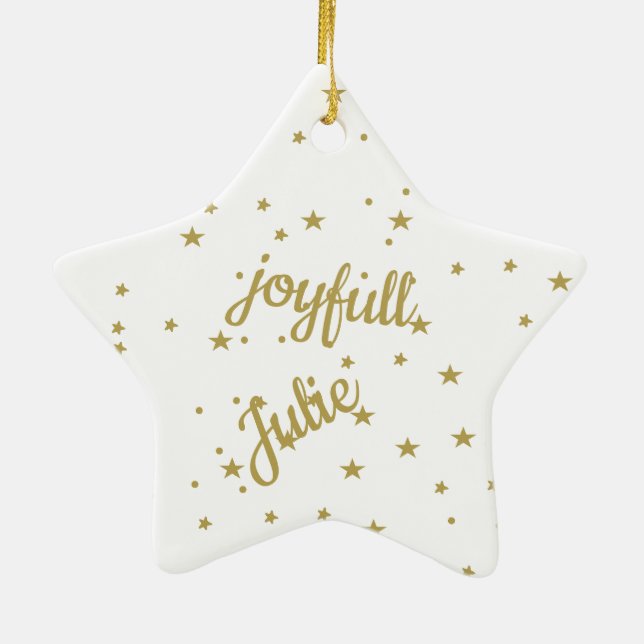 Sammlung personalisierter Ornamente (Hinten)