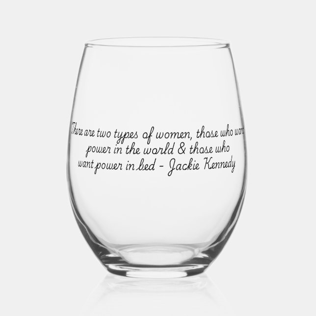Sammlung "Quotes for Life" Weinglas Ohne Stiel (Vorderseite)