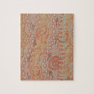 Sammlung Sand Echoes #1 Aborigines Kunst Puzzle