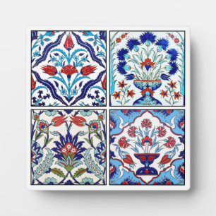 Sammlung türkischer Fliesen Fotoplatte