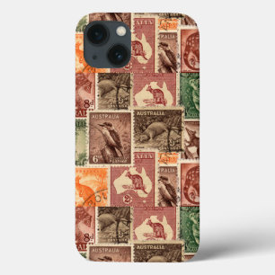 Sammlung vintage australischer Briefmarken Case-Mate iPhone Hülle