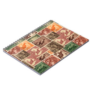 Sammlung vintage australischer Briefmarken Notizblock