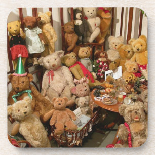 Sammlung Vintage Teddy-Bären Untersetzer