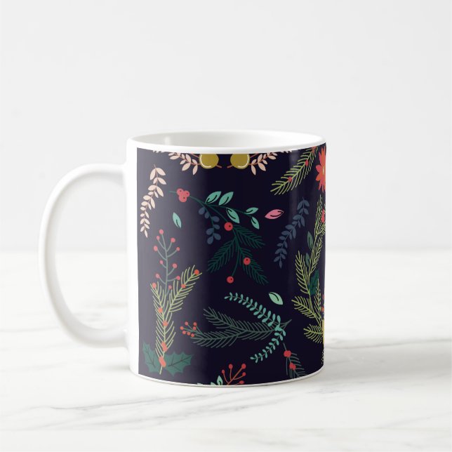 Sammlung Vintager Handzeichnungen Weihnachten H Kaffeetasse (Links)