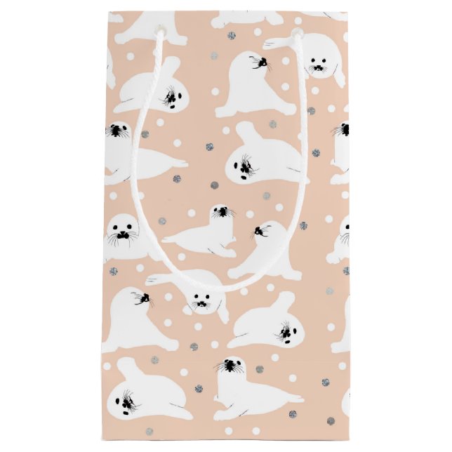 Sammlung von arktischen Tieren - Siegel Kleine Geschenktüte (Vorderseite)